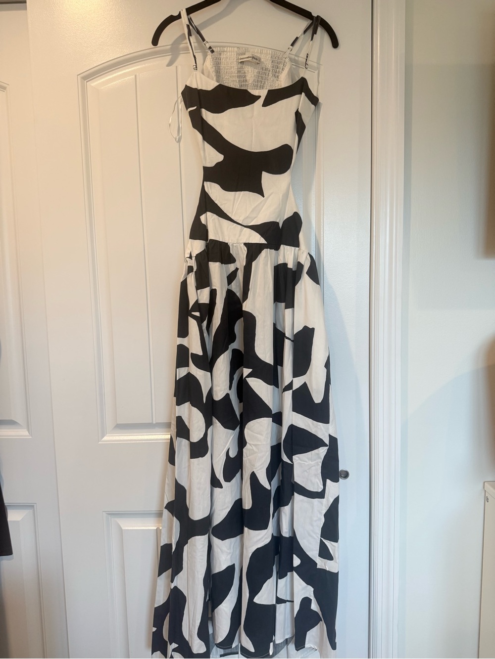 Abercrombie& fitch black & White open back Patterned Maxi Dress - Women
